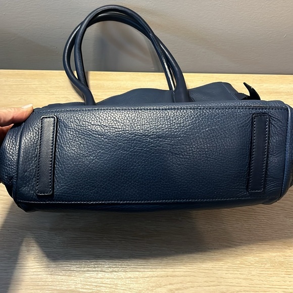 Borlino Luxury Handbag Handmade in Italy Calf Leather Capri Blue - Picture 9 of 9